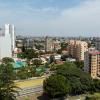 Aerial view the downtown area of Maputo, the capital city of Mozambique