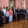 Group photo of the Ambassador with IIASA representatives and YSSP participants