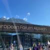 The entrance to the main building used by the Forum during the conference in Alpbach, Austria