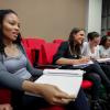 Diverse group of students in a lecture hall
